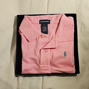 Ralph Lauren Soft Pink Polo with Embroidered Logo
